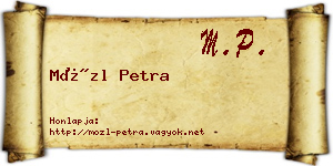Mözl Petra névjegykártya